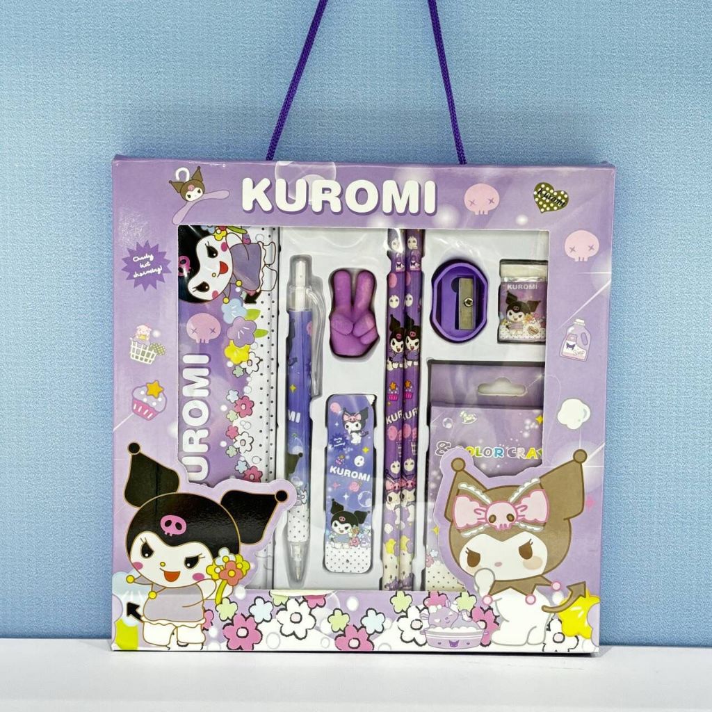 

KP183 - KOTAK PENSIL ANAK SET 7 IN 1 STATIONARY ANAK SEKOLAH SANRIO ALAT TULIS SET KOTAK PENSIL