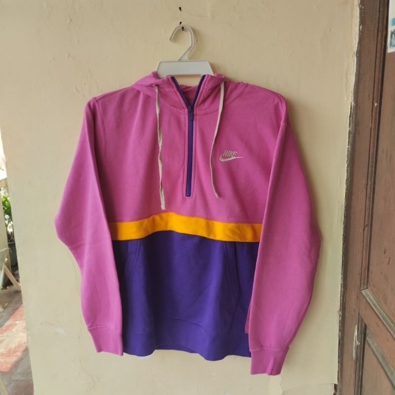 Halfzip Nike Swoosh Pink Original
