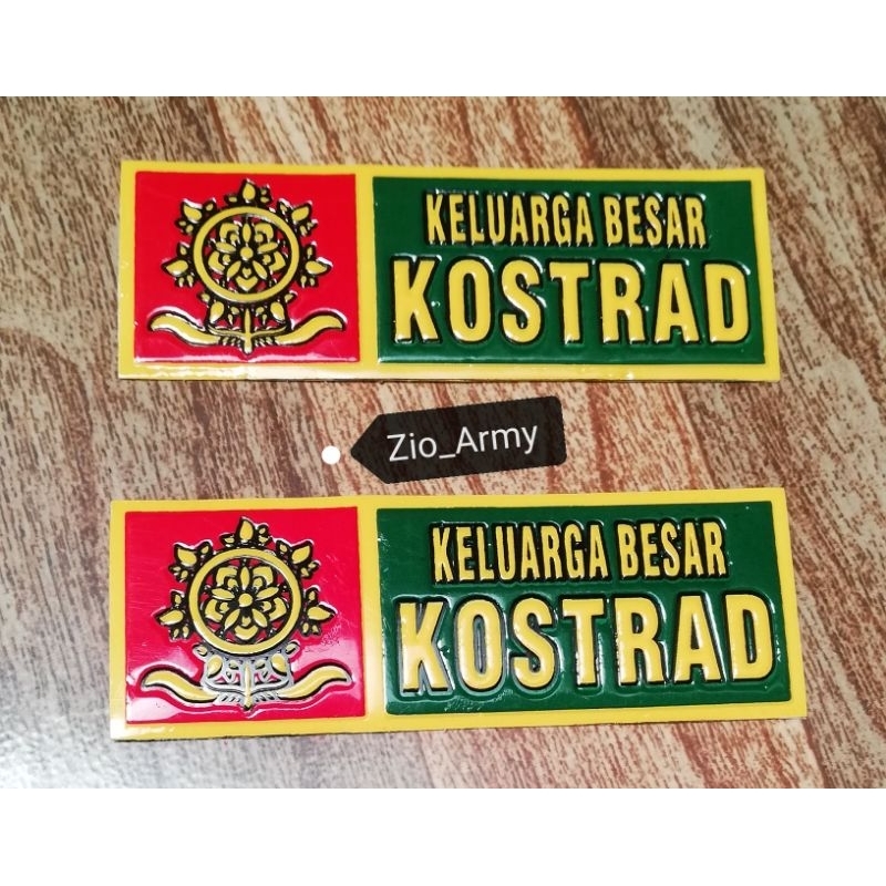 

Stiker Embos NOPOL Kostrad Bunga 1 Pasang