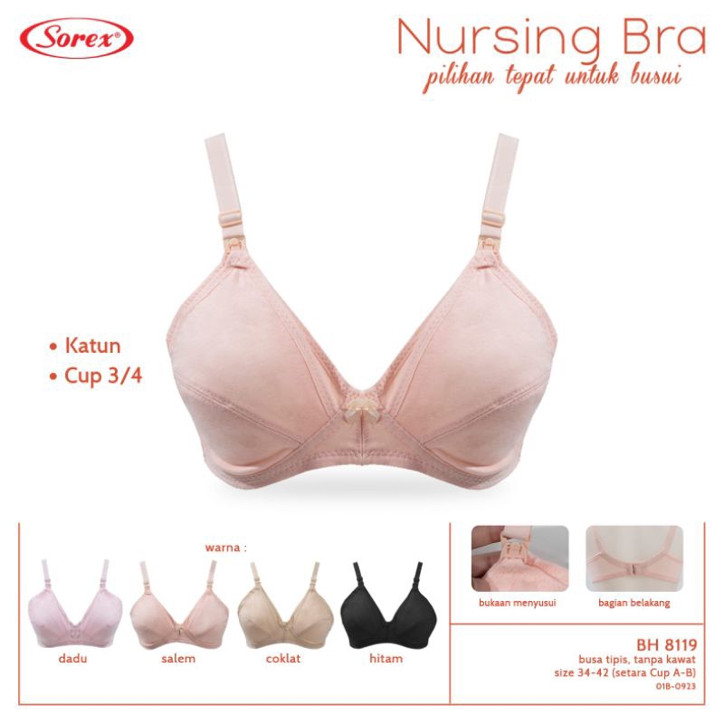 BRA SOREX 8119 TANPA KAWAT BUSA TIPIS