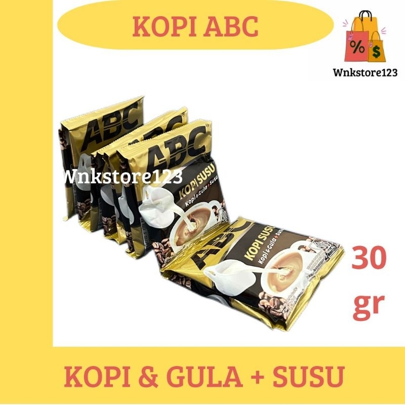 

ABC kopi susu 1renceng(10sachet) 30gram