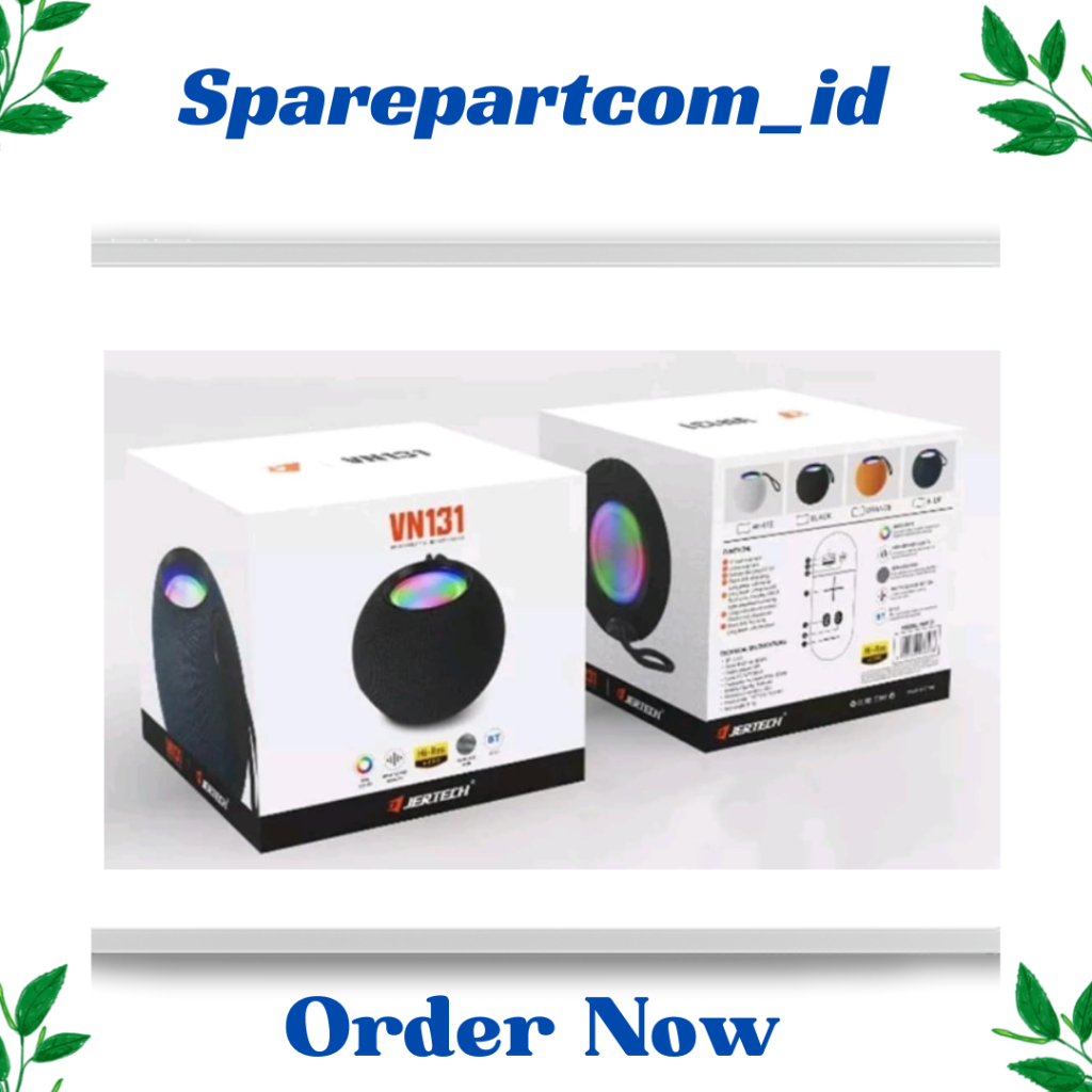 Speaker Bluetooth VN131 Aktif Stereo Effect Sound Full Bass 5.1 RGB Colors