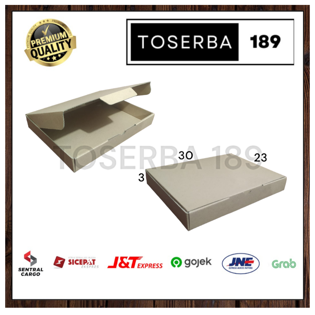 

kardus packing diecut/box pizza uk 30x23x3 cm
