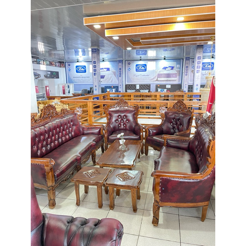 KURSI JATI ROMAWI 3111 / KURSI JATI ROMAWI 3211/ KURSI JATI UKIR JEPARA ASLI