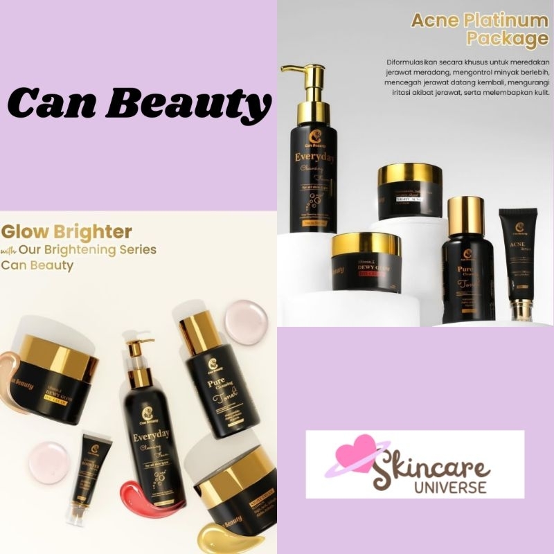 PAKET WHITENING CAN BEAUTY / PAKET ACNE CAN BEAUTY SKINCARE