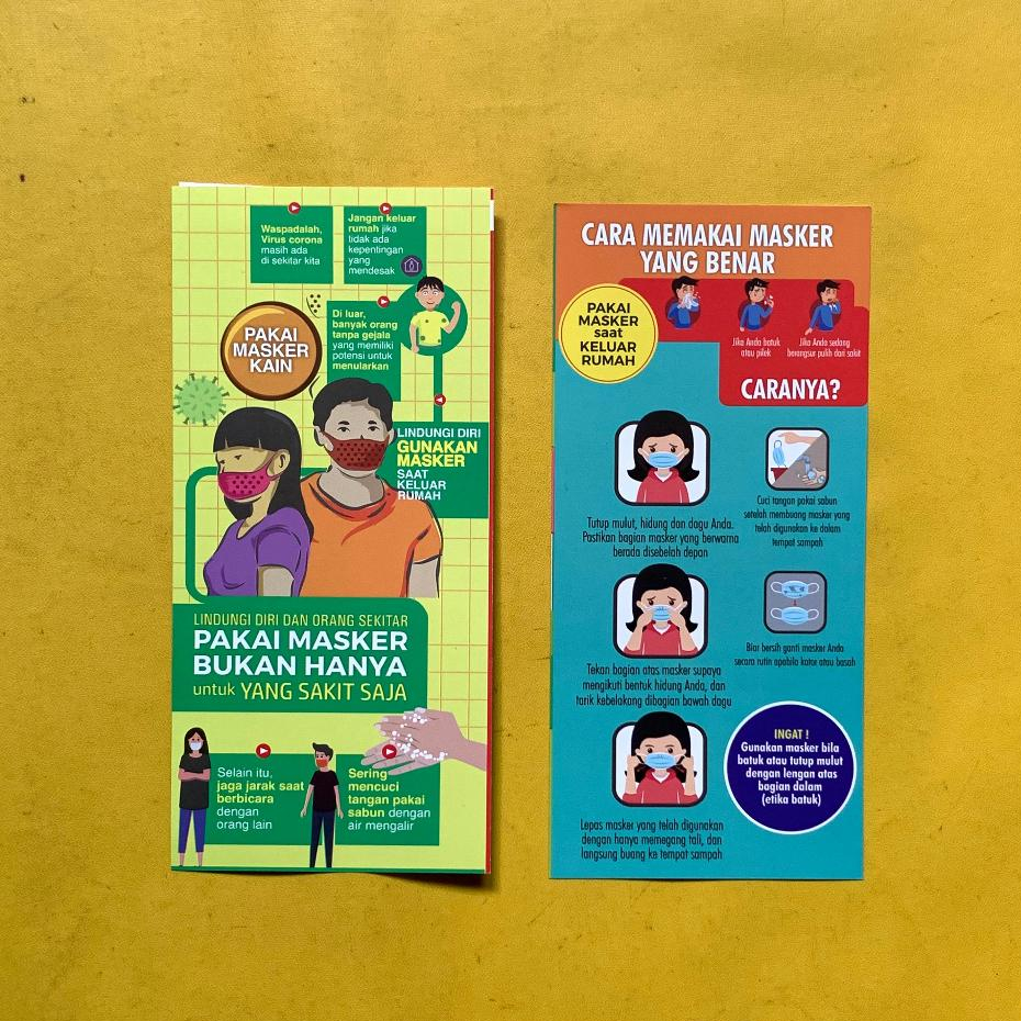 

Flyer Pakai Masker Bukan Hanya yang Sakit Saja | Brosur Cara Memakai Masker | Flyer Kesehatan