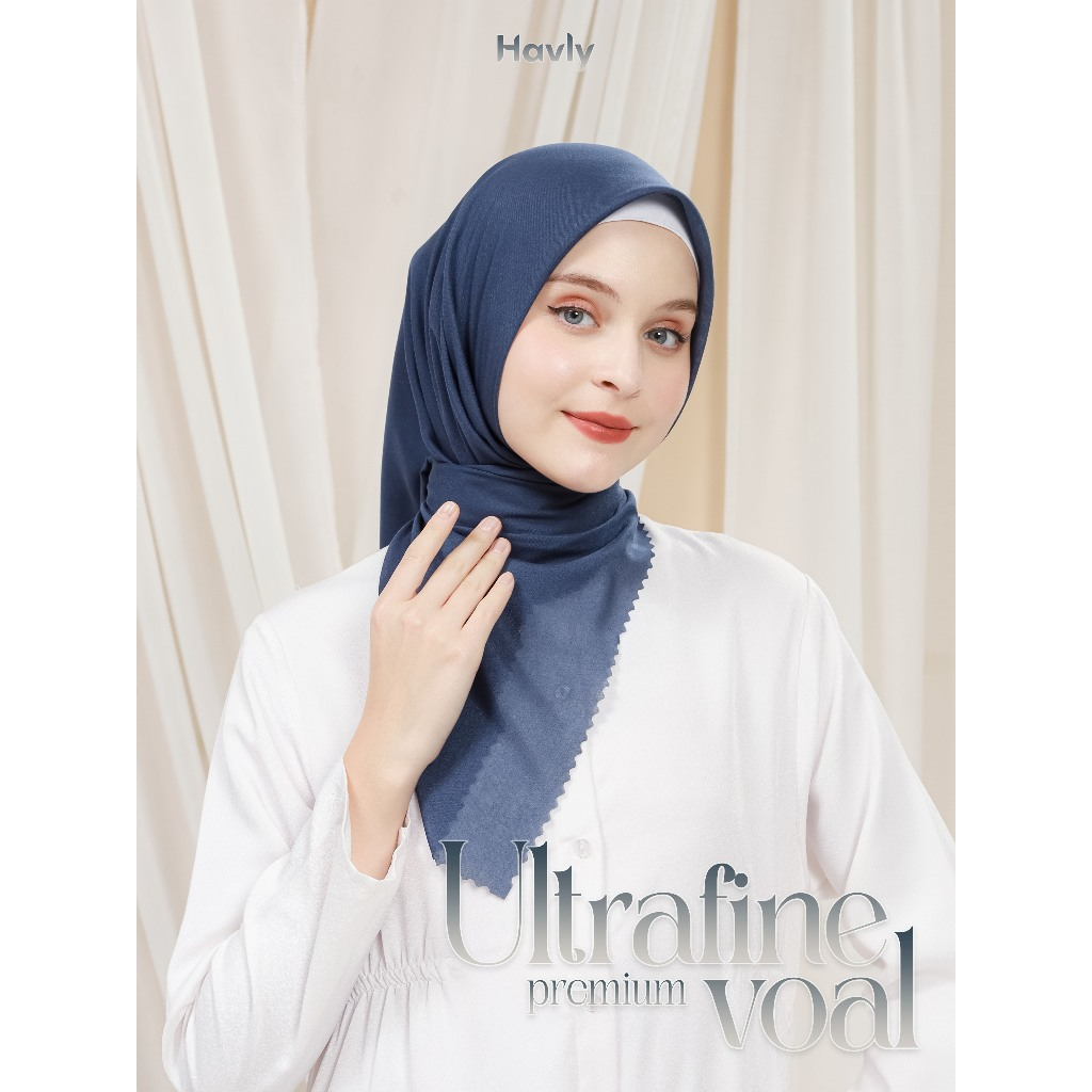 Havly Hijab - Voal Ultrafine Premium Lasercut (Hijab Segi Empat Voal Ultrafine Premium)