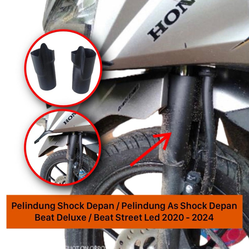 Cover Shock Depan Pelindung Shock Depan Beat Deluxe Beat Street Led Beat Sporty 2020 - 2021