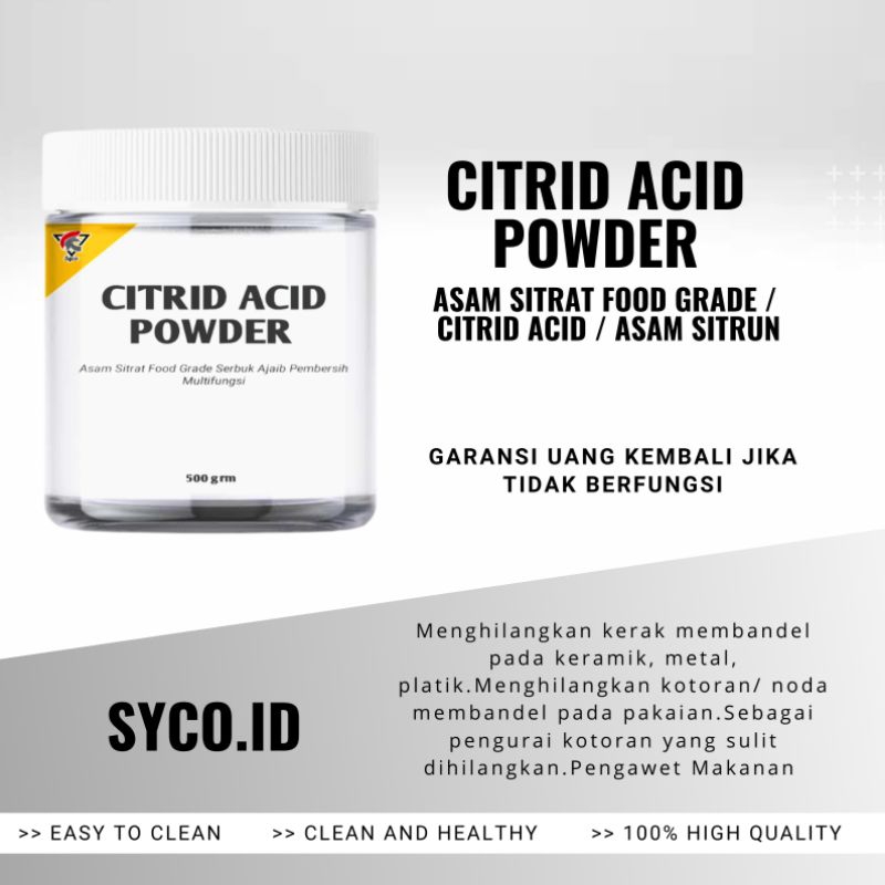 

Citrun Acid - Asam Sitrat Food Grade / Citrid Acid / asam sitrun