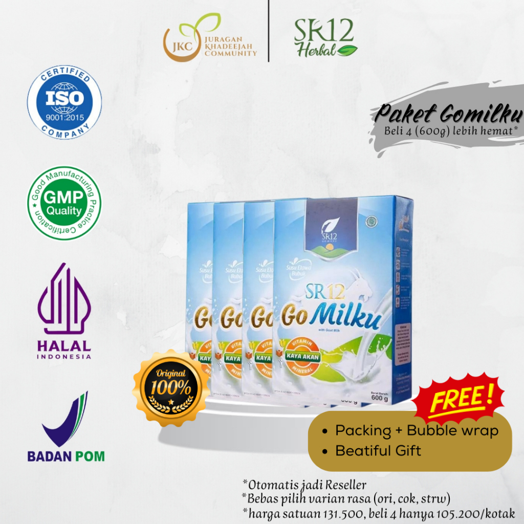 

SR12 PAKET SUSU GOMILKU | PAKET SUSU GOMILKU SR12 | PAKET GOMILKU 600g | BELI PAKET GOMILKU LEBIH MU