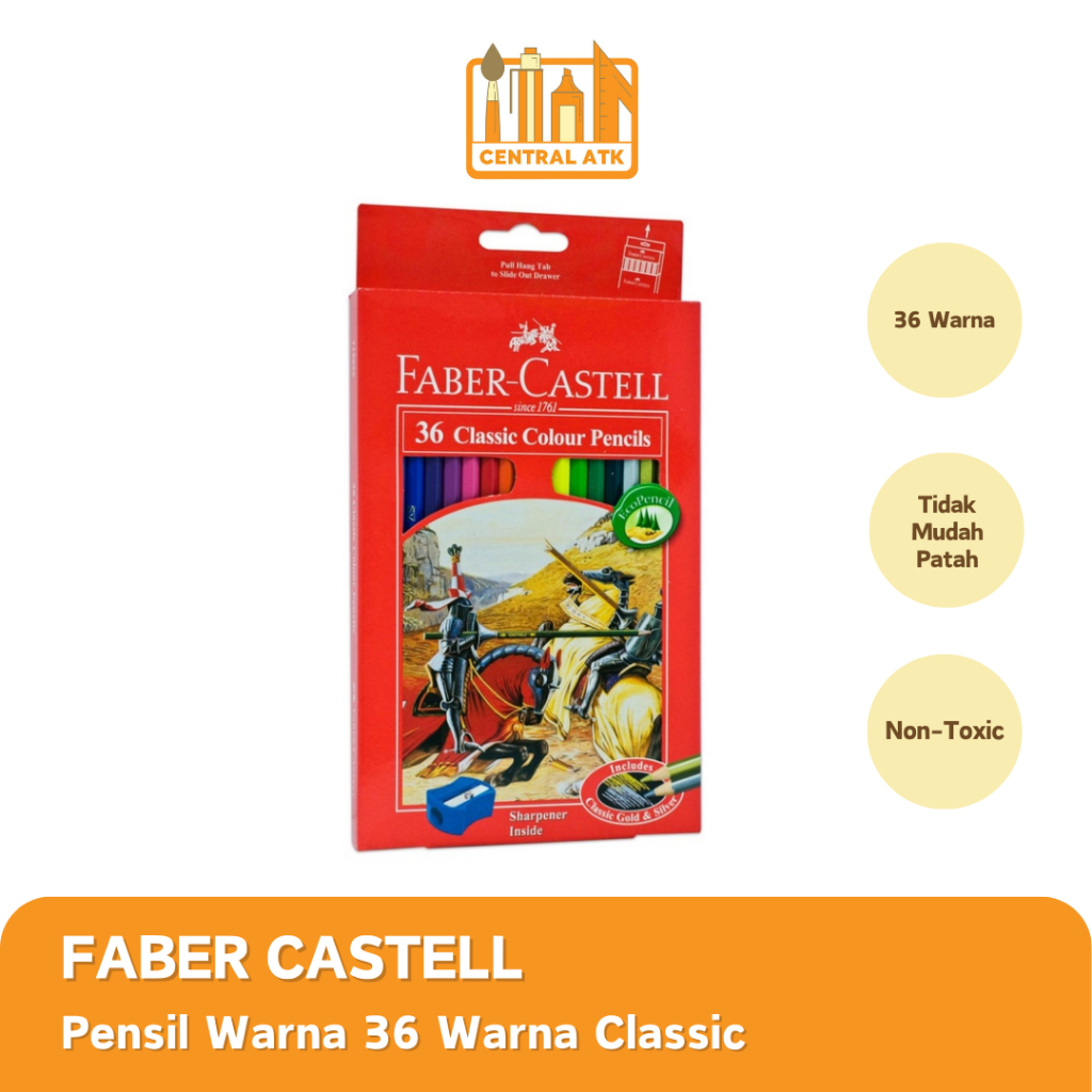 

COLOUR PENCIL / PENSIL WARNA FABER CASTELL 36 WARNA CLASSIC