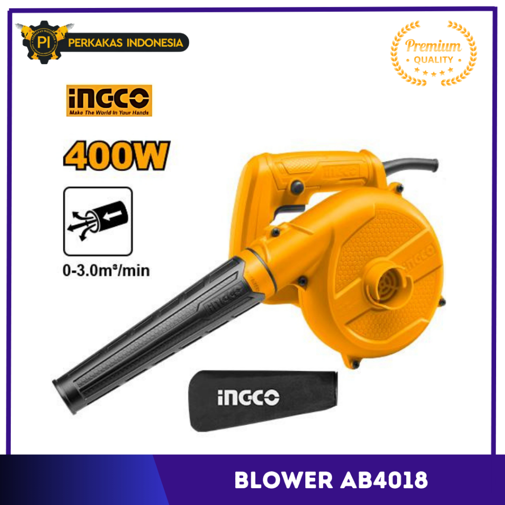 Mesin Hand Blower INGCO AB4018 Alat Tiup Peniup Pembersih Debu Udara Pengering Penyembur Pembuang Ko