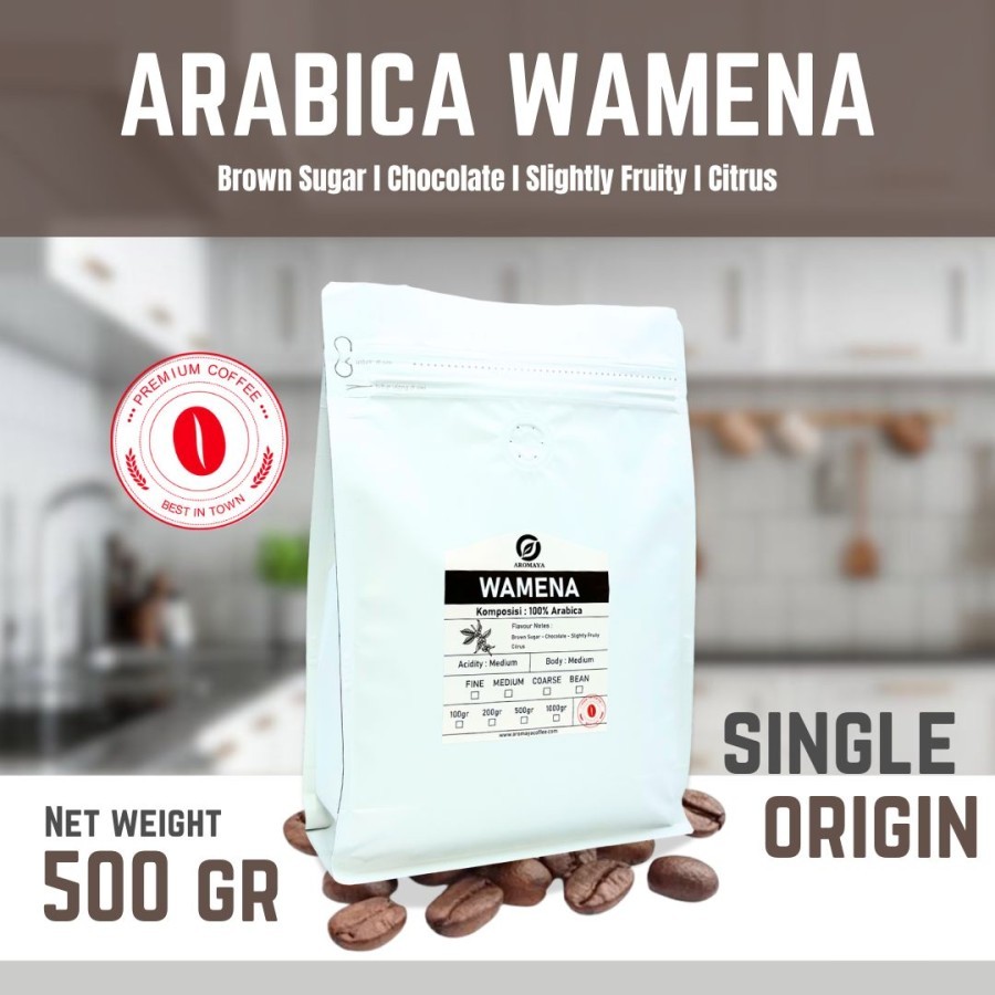 

AROMAYA Kopi Arabika Wamena Arabica Coffee 500 gram