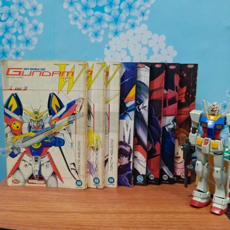BUKU KOMIK MOBILE SUIT GUNDAM WING SET 8 BUKU ORIGINAL M&C