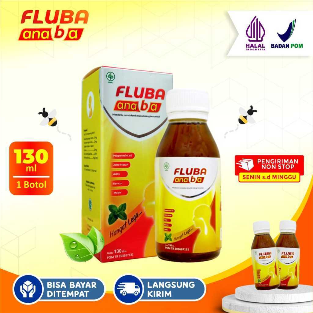 

FLUBA ANABA 130ml - Madu Herbal Legakan Batuk & Flu Untuk Anak & Dewasa - 1 Box