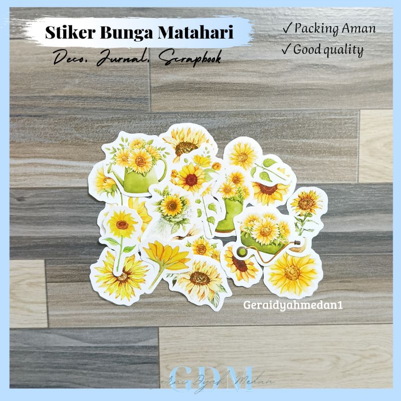 

Stiker Bunga Matahari Decoration Scrapbook Journal