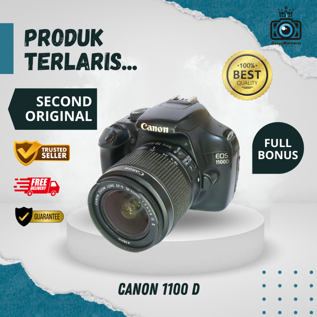 Kamera Dslr Canon EOS 1100D Murah Cocok Untuk PEMULA / BARU BELAJAR MOTRET