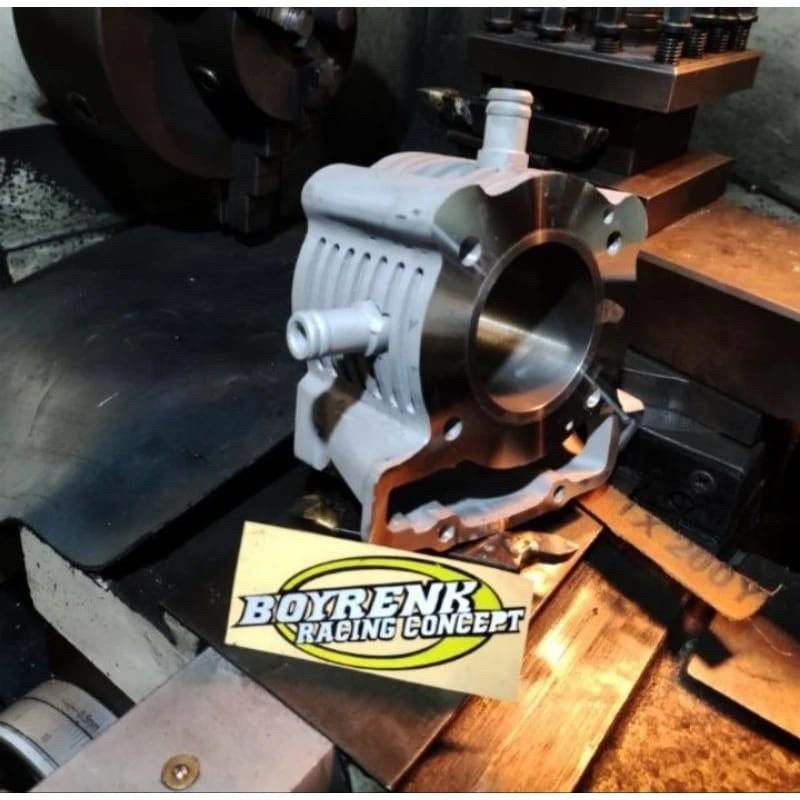 CYLINDER BLOK BILLET CB150R LED SONIC 150R LED K56 BYPASS FFA LINER LUAR 72/74/80/82/85- BOYRENK RAC