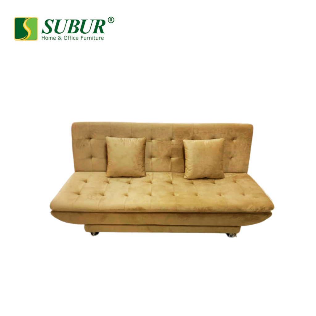 SJ Sinar Jaya Sofabed Kain Fabric Suade