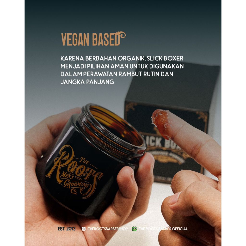 SLICK BOXER POMADE | WATERBASED POMADE | POMADE RAMBUT PRIA