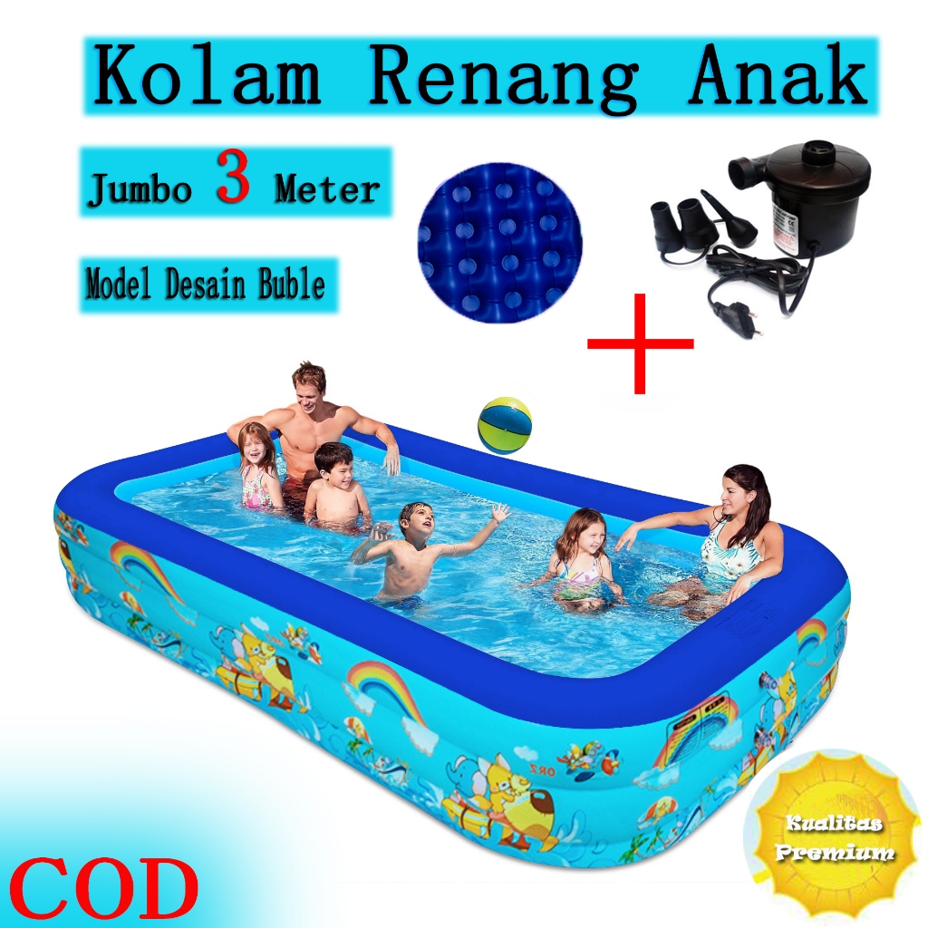 Kolam Renang Anak Jumbo / Kolam Mandi Bola Anak /  Inflatable Swimming Pool / Kolam Mandi Anak PVC