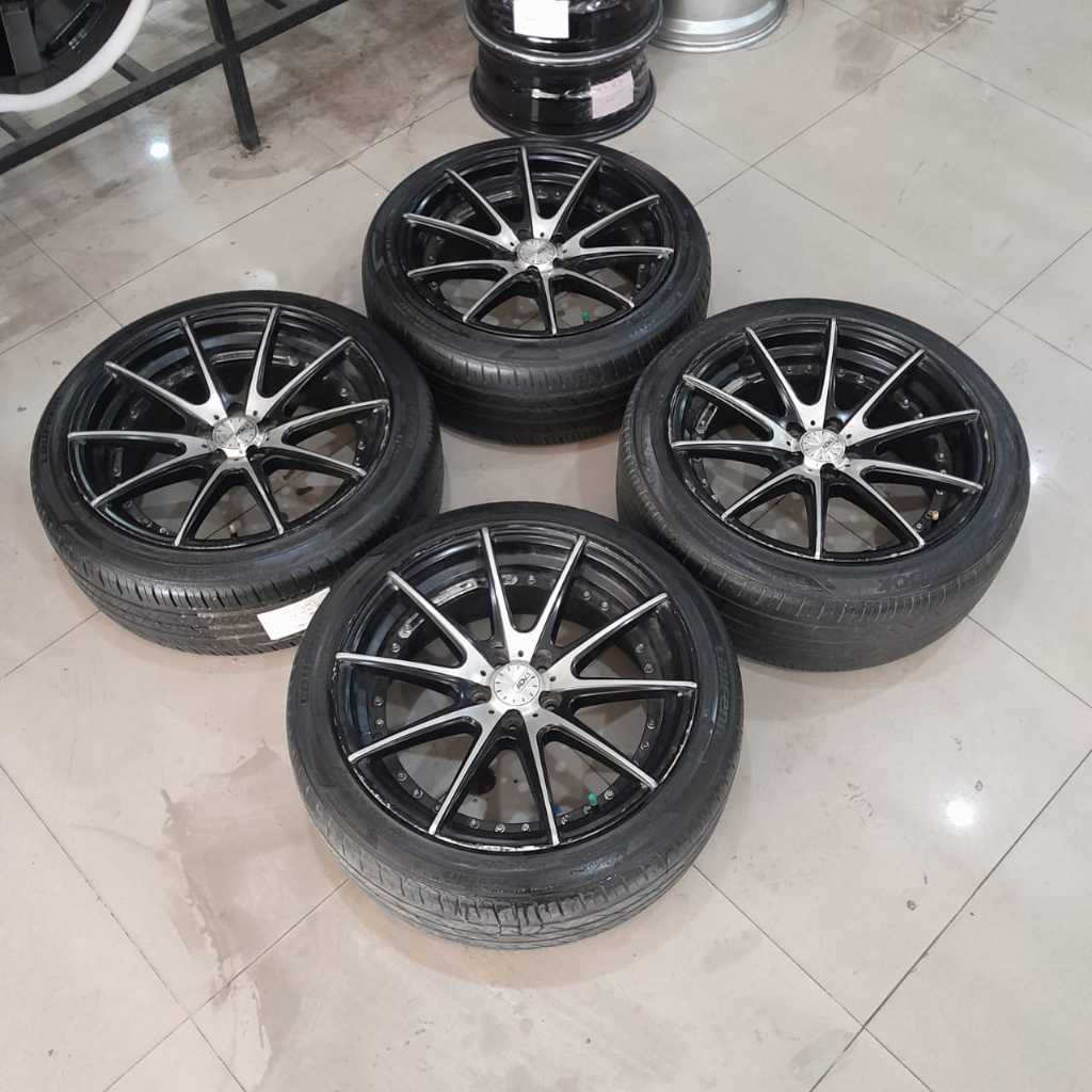 Velg Mobil Bekas Murah Racing ADV-1 Ring 17 Lebar 7,5 Baut 5x100 + Ban