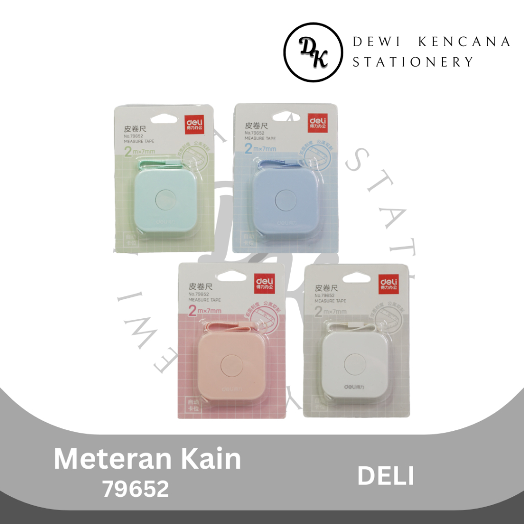 Meteran Baju Deli Measuring Tape | Meteran Mini | Meteran Kain Warna Pastel