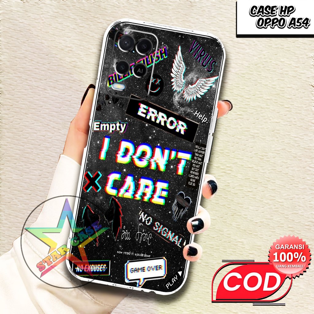 Case OPPO A54 TERBARU Motif [poster] Terlaris Casing OPPO A54 Terbaru Softcase Clear Protected Camer