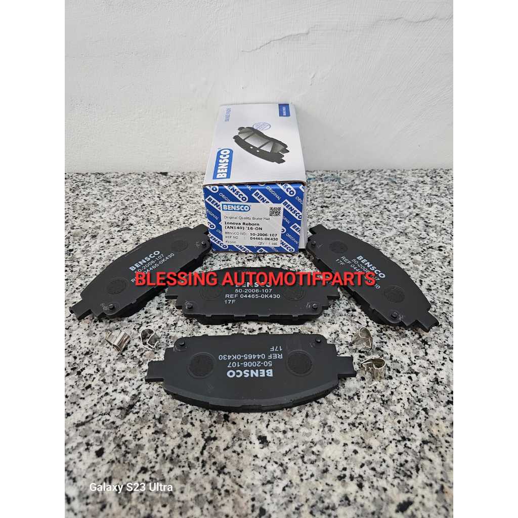 KAMPAS REM DEPAN INNOVA REBORN VENTURER HILUX VIGO BRAKE PAD DEPAN INNOVA REBORN KANVAS REM DEPAN IN