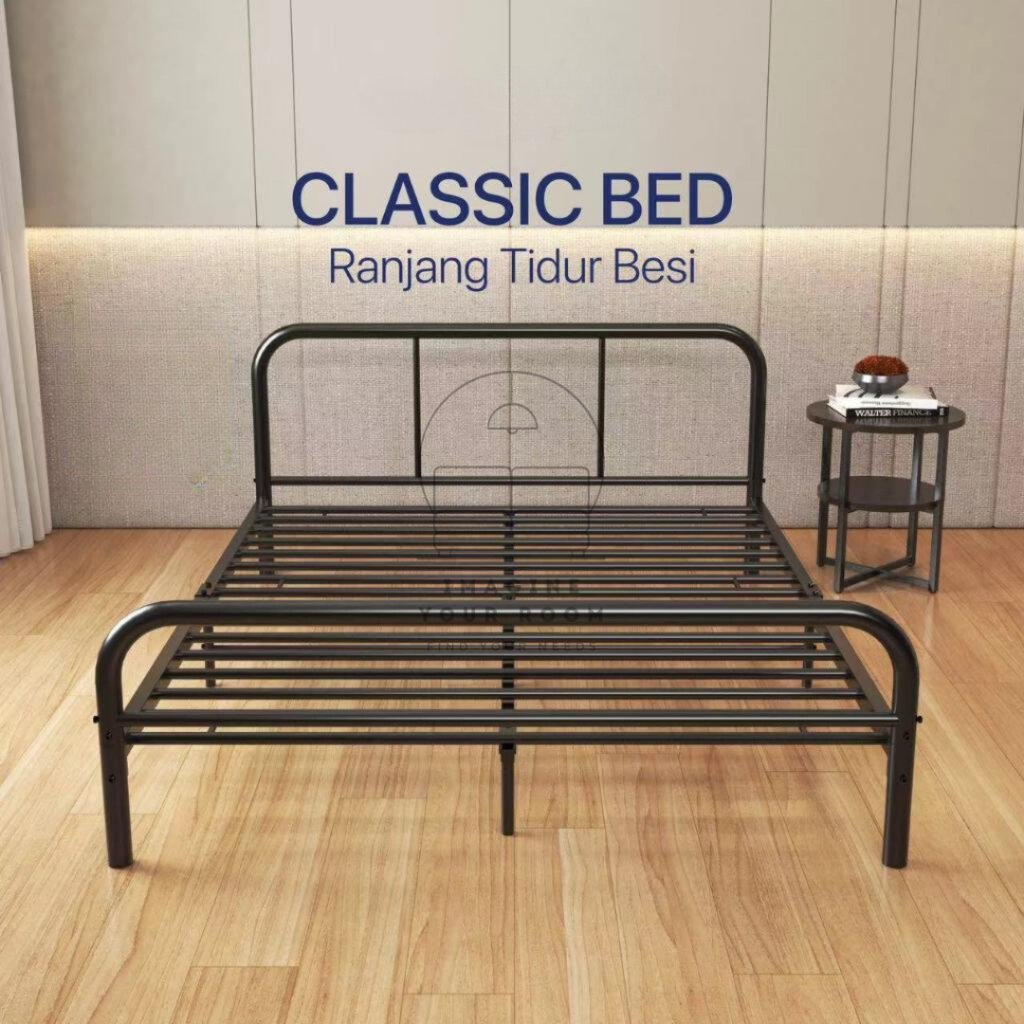 Divan Besi 6 Kaki Alas Kasur Dipan Tempat Tidur Ranjang Besi Divan Kasur Dipan Tempat Tidur Sandaran