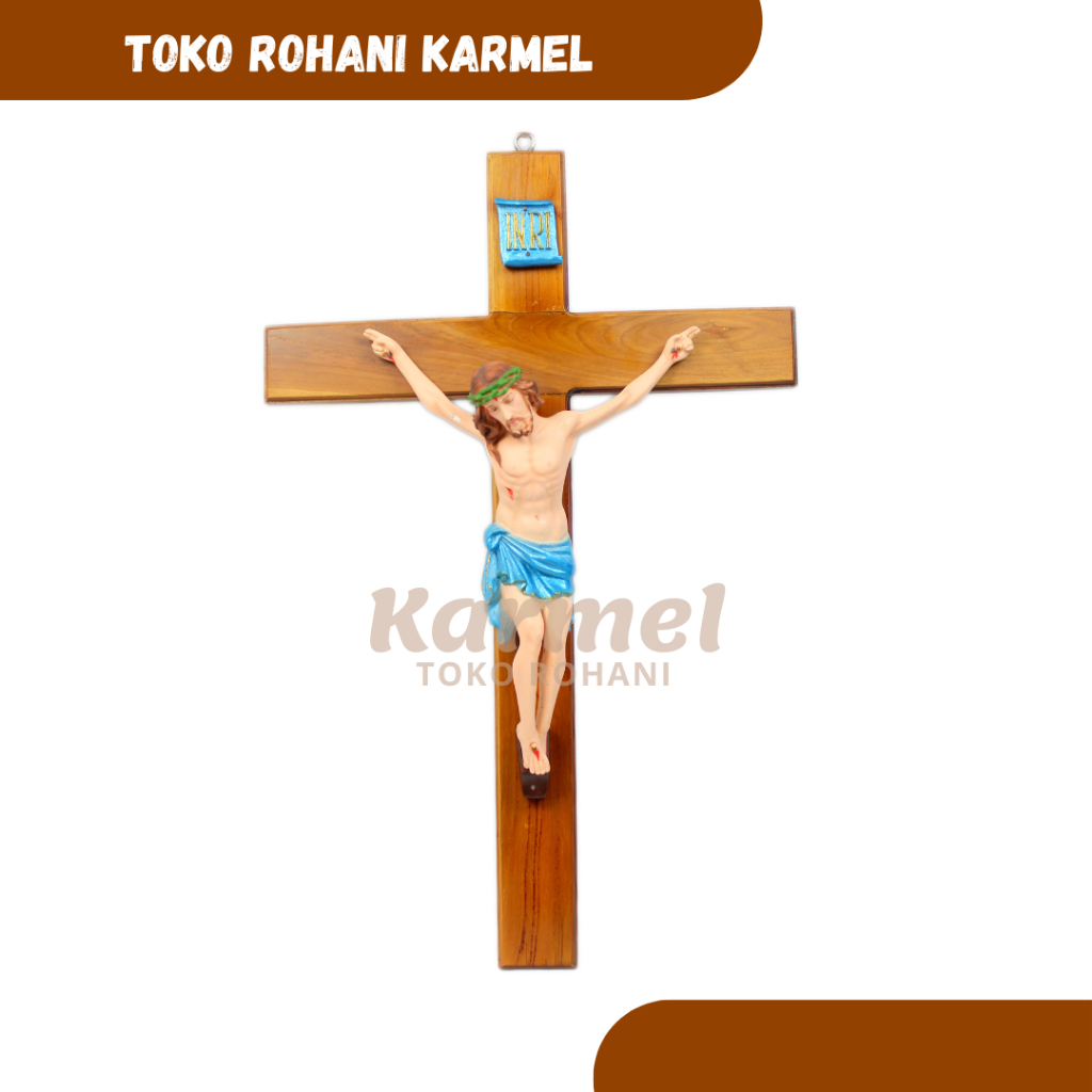SALIB GANTUNG KATOLIK 60 CM / SALIB GANTUNG BESAR / SALIB DINDING KATOLIK / SALIB PATUNG YESUS