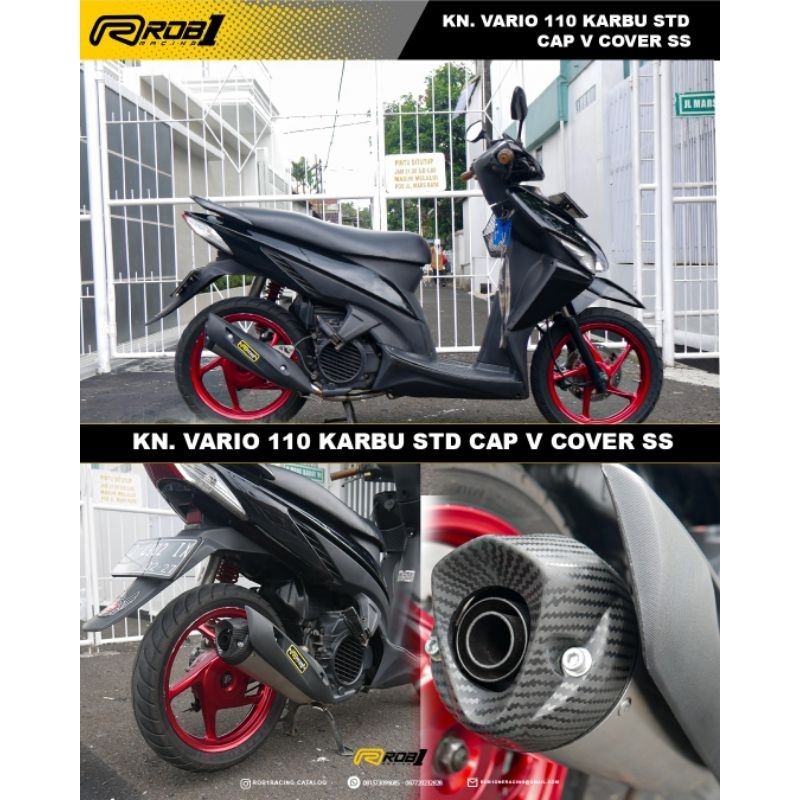 knalpot rob1 std racing Vario 110 karbu dan Vario tekno / techno