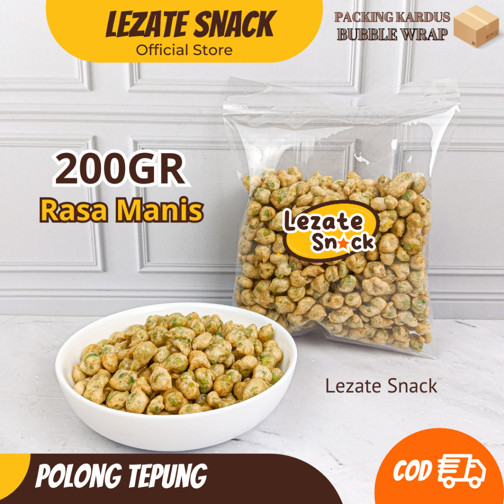 

Kacang Polong Tepung Manis 200gr Murah Enak / Kacang Kapri Tepung Bali Gurih Pedas Kacang Kiloan Murah Kacang Campur Lezate Snack