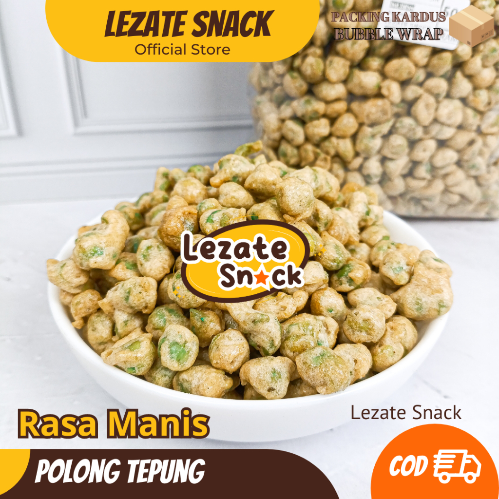 

Sedap Snack - Kacang Polong Tepung Manis 200gr Murah Enak / Kacang Kapri Tepung Bali Gurih Pedas Kacang Kiloan Murah Kacang Campur Lezate Snack Tari Poetri Bali Matahari SEDAP SNACK
