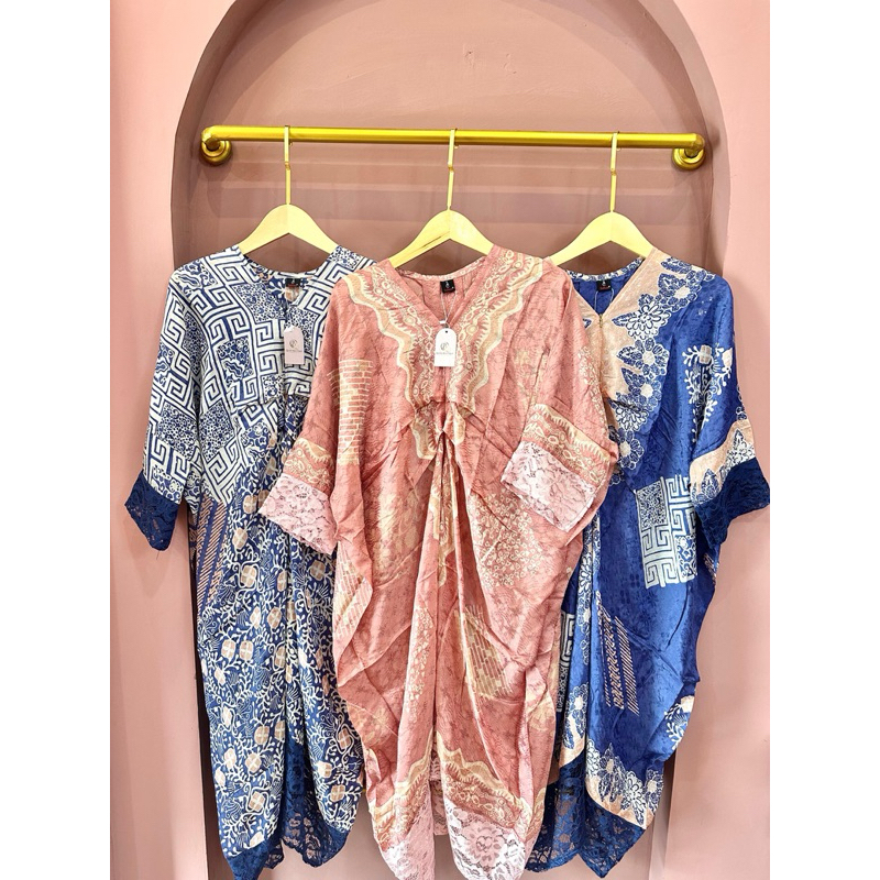 SALOCO TUNIK KAFTAN - KAFTAN VISCOSE BATIK PESTA DAN WISUDA TERBARU - KAFTAN VISCOSE LACE RENDA
