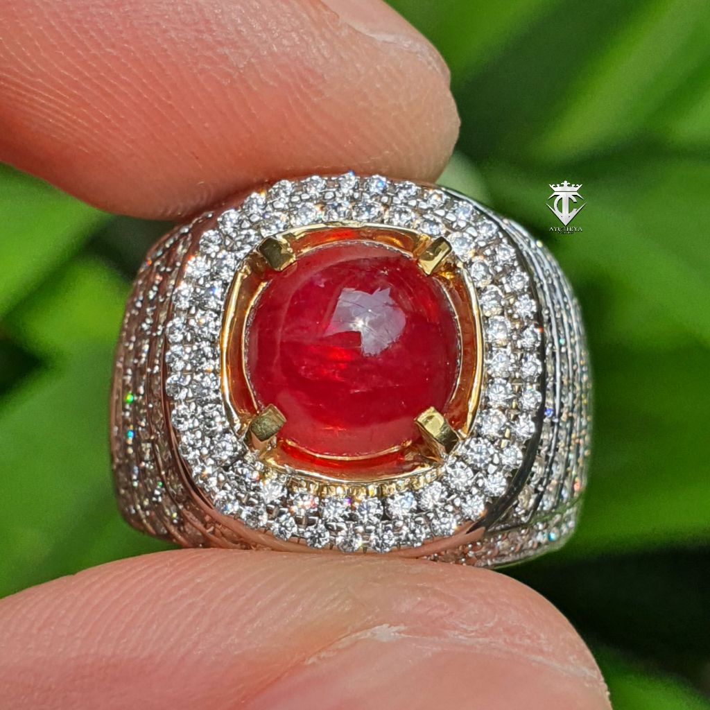 Batu Permata Natural HQ Vibrant RED Spinel Burma 4.10 Ct NTE GRI Memo