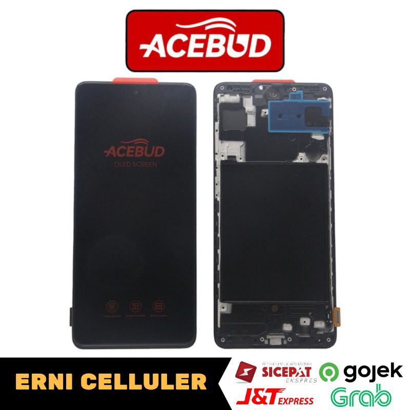 LCD SAMSUNG A71 A715 + TOUCHSCREEN + FRAME OLED FINGERPRINT ACEBUD