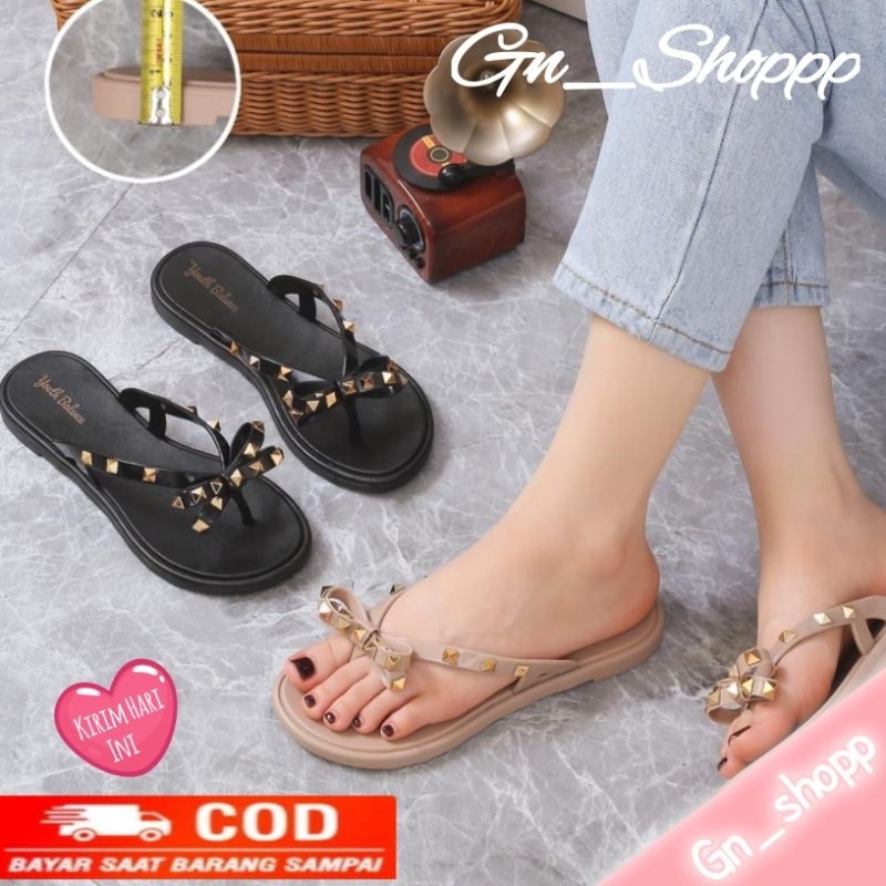 Sandal Wanita Karet Jelly PITA SPIKE Teplek 2321-F3 Gn_Shoppp