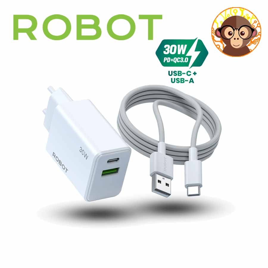 Charger Robot RT-P30 Dual Output Port 3A 30Watt Original