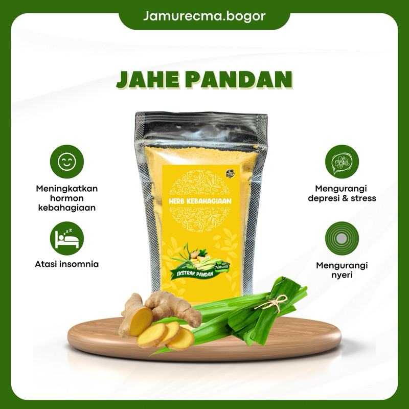 

RECMA Herbal Kebahagiaan Ekstrak Jahe Pandan 200gr