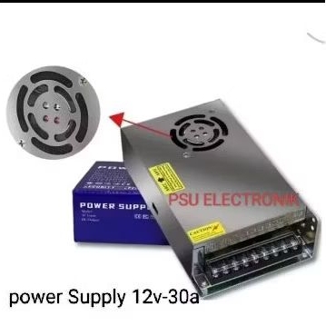 POWER SUPLAY SWITCHING 12V 30A ADAPTOR SUPLY 12 VOLT 30 AMPERE HIGH QUALITY