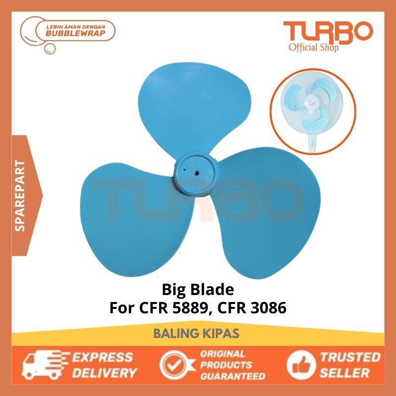 [Sparepart] Turbo Big Blade Fan Blue/Baling Besar Kipas angin Turbo For EHM 1086/EHM 3086/EHM 5889 O