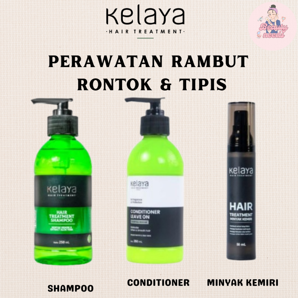 KELAYA SHAMPOO,CONDITIONER DAN MINYAK KEMIRI