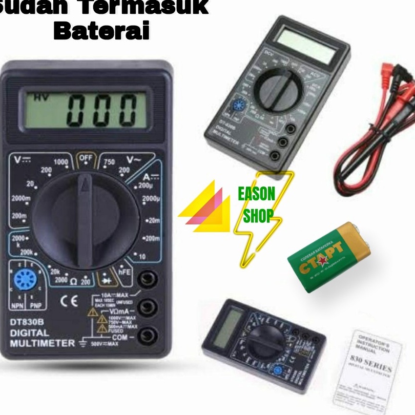 Termurah Multimeter DT83B  DT83B Tofuda Model Avometer Multitester Digital Display LCD