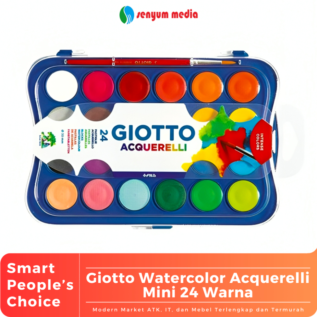 

Giotto Watercolor Acquerelli Mini 24 Warna (1 Pcs) (S:PCS)
