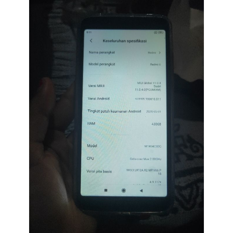Xiaomi Redmi 6 Ram 4GB