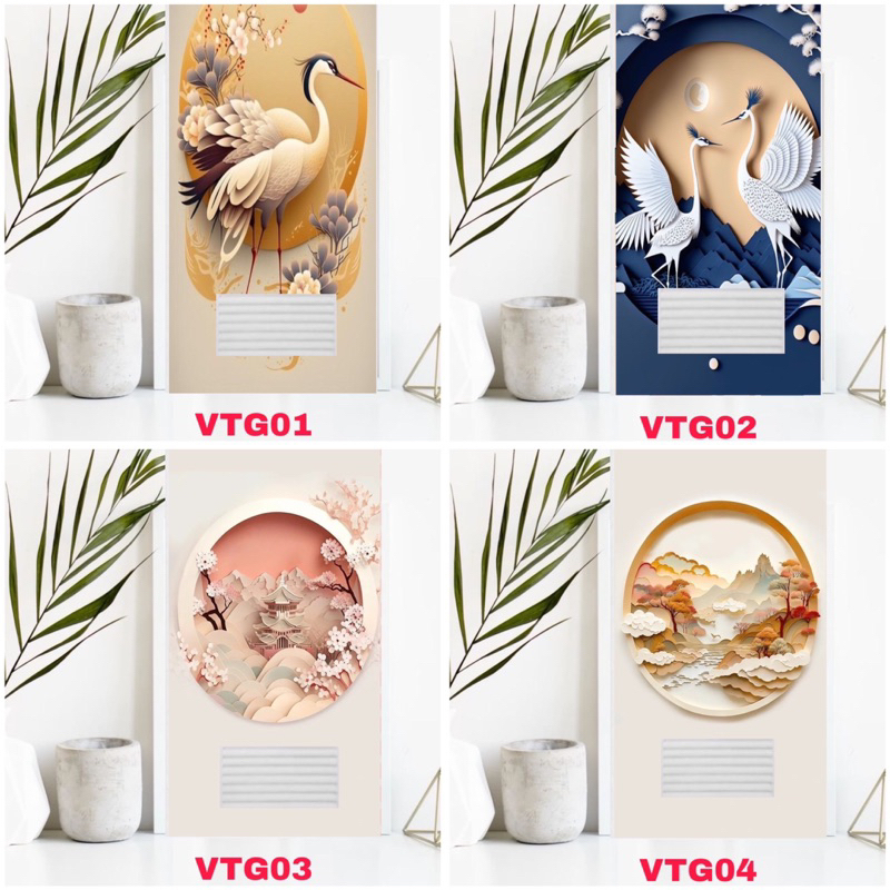 

Stiker pintu kamar mandi dan kamar tidur motif vintage