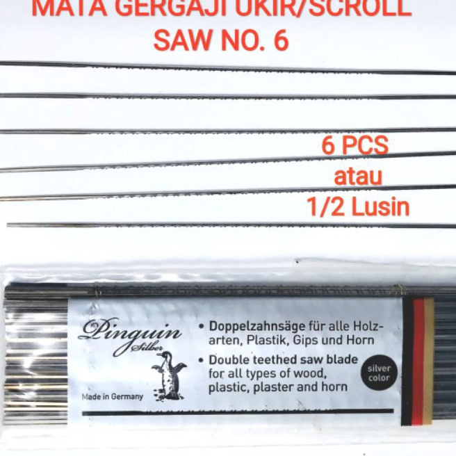 Terkini Mata Gergaji Ukir Scroll Saw Pinguin Triplek Kayu Plastik atau Glardon cap ikan emas jewelle