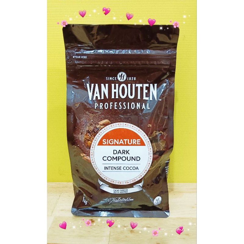 

VAN HOUTEN DARK COKELAT COIN 1KG/SIGNATURE DARK COMPOUND INTENSE COCOA