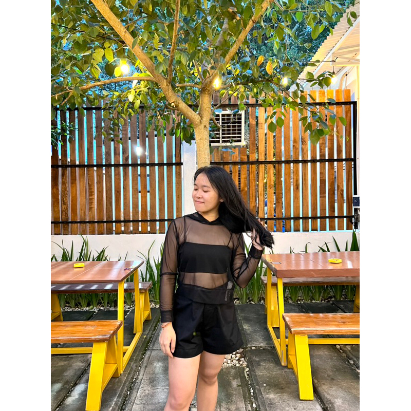 SALE  F0rever 21 Hoodie Sheer Crop